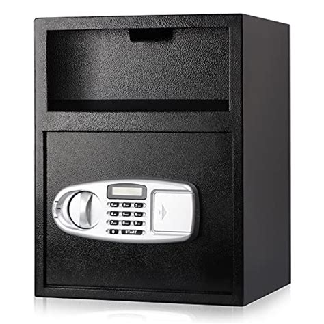 heavy duty metal lock box with slot|door locking drop box.